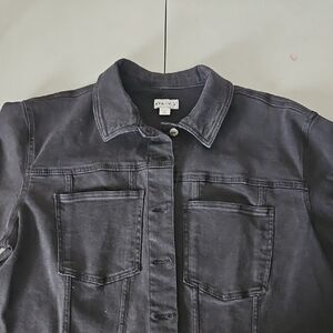 Ava & Viv Black Denim Trucker Jacket